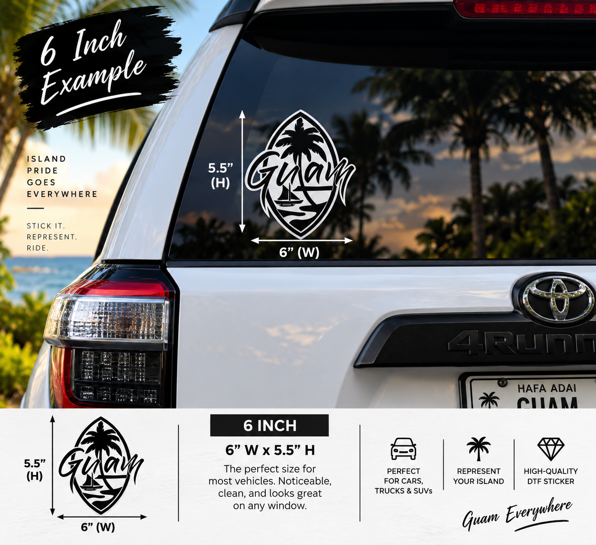 Guam Island Pride Sticker (1)