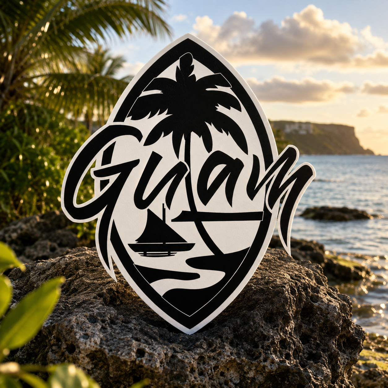 Guam Island Pride Sticker (1)